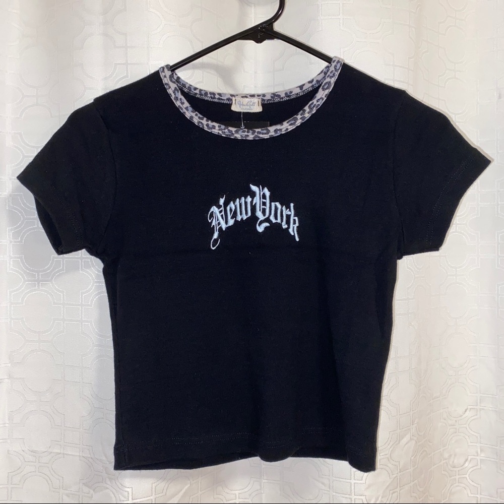 Brandy Melville ‘New York’ cheetah ashlyn top